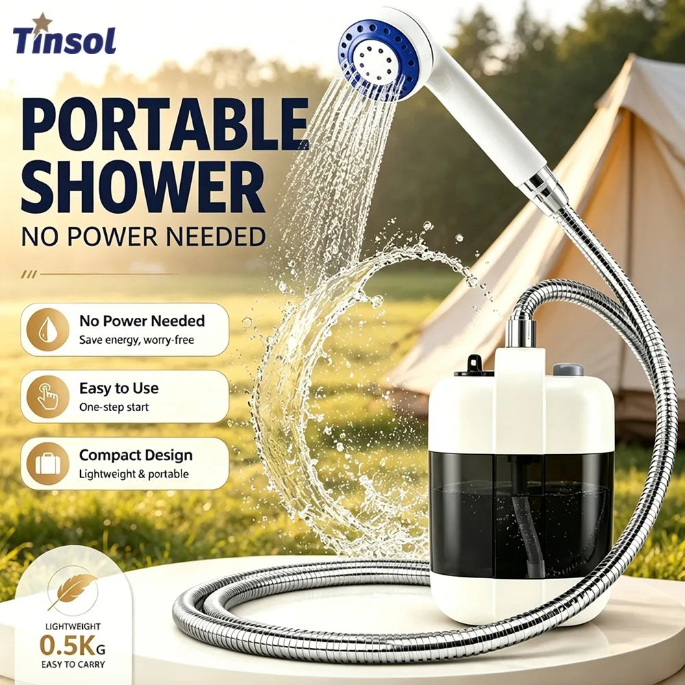 Portable Electric Shower Pump – USB Charging for Camping & Cleaning