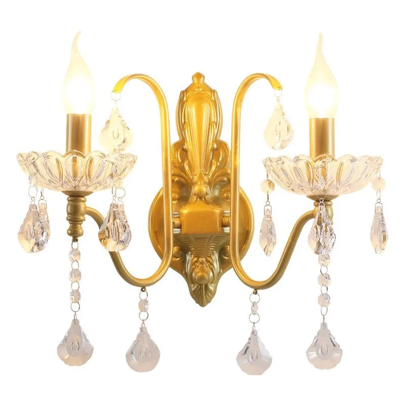 Elegant Crystal Wall Lamp - Modern Zinc Alloy Design for Any Room