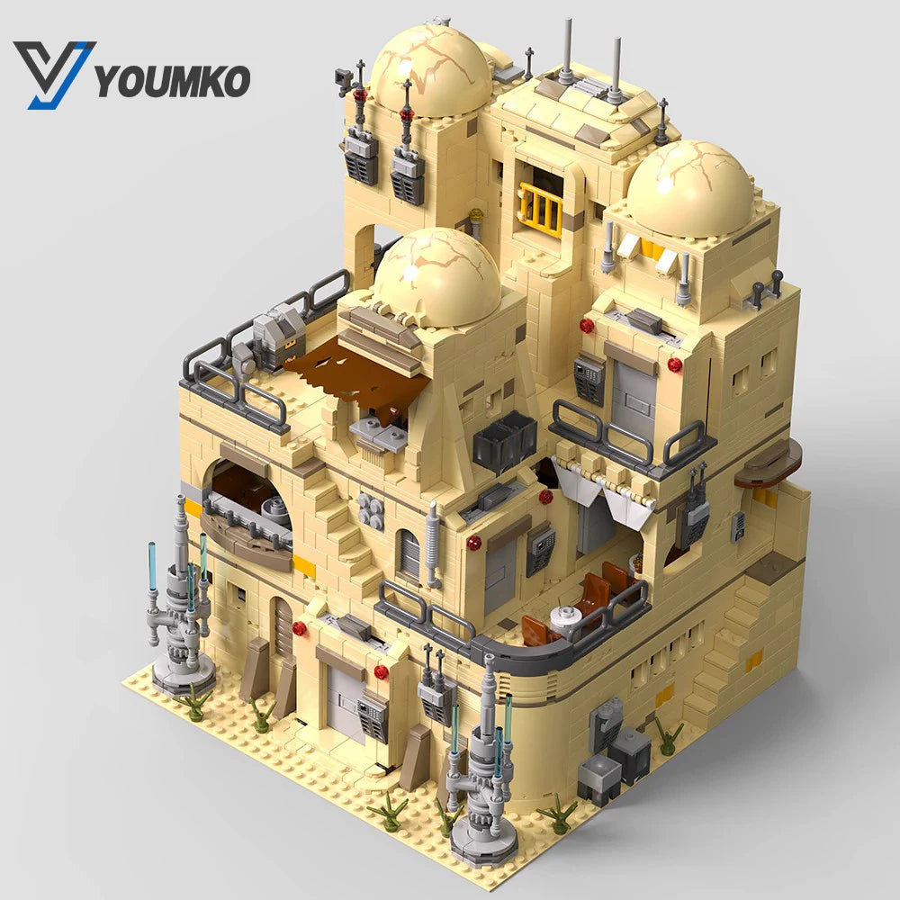 2731PCS Modular Desert Tavern Building Blocks for Creative Design