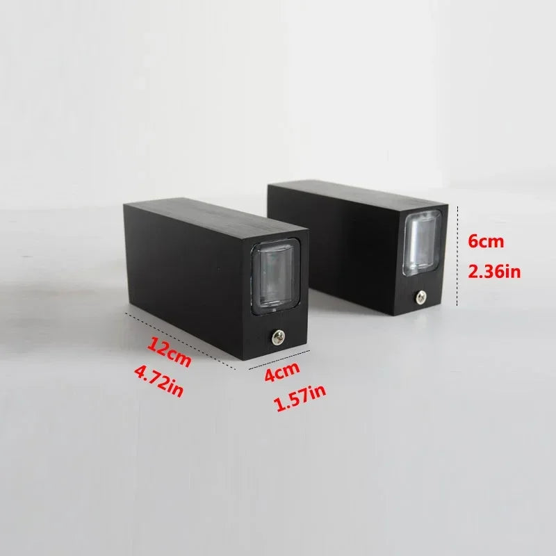 Pumous 6W Waterproof LED Outdoor Wall Sconce - Modern Design