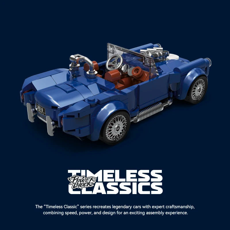 Creative City Retro Technical Speed Super Car Building Blocks Set
