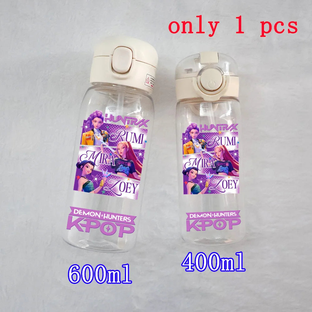 K-Pop Large Capacity Water Bottle - 400ML to 600ML for Fans