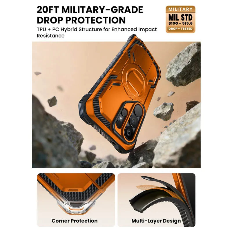 I-BLASON Rugged Armor Case for Samsung Galaxy S26 Ultra - Screen Protector & Stand