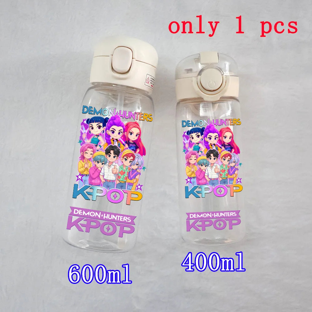 K-Pop Large Capacity Water Bottle - 400ML to 600ML for Fans