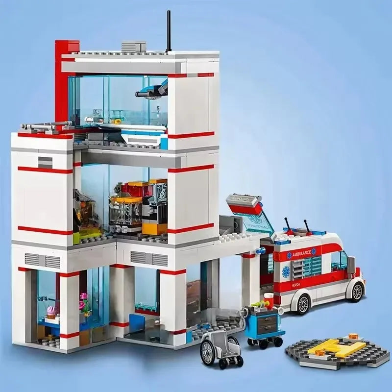 City Series Hospital Building Blocks Set for Creative Play