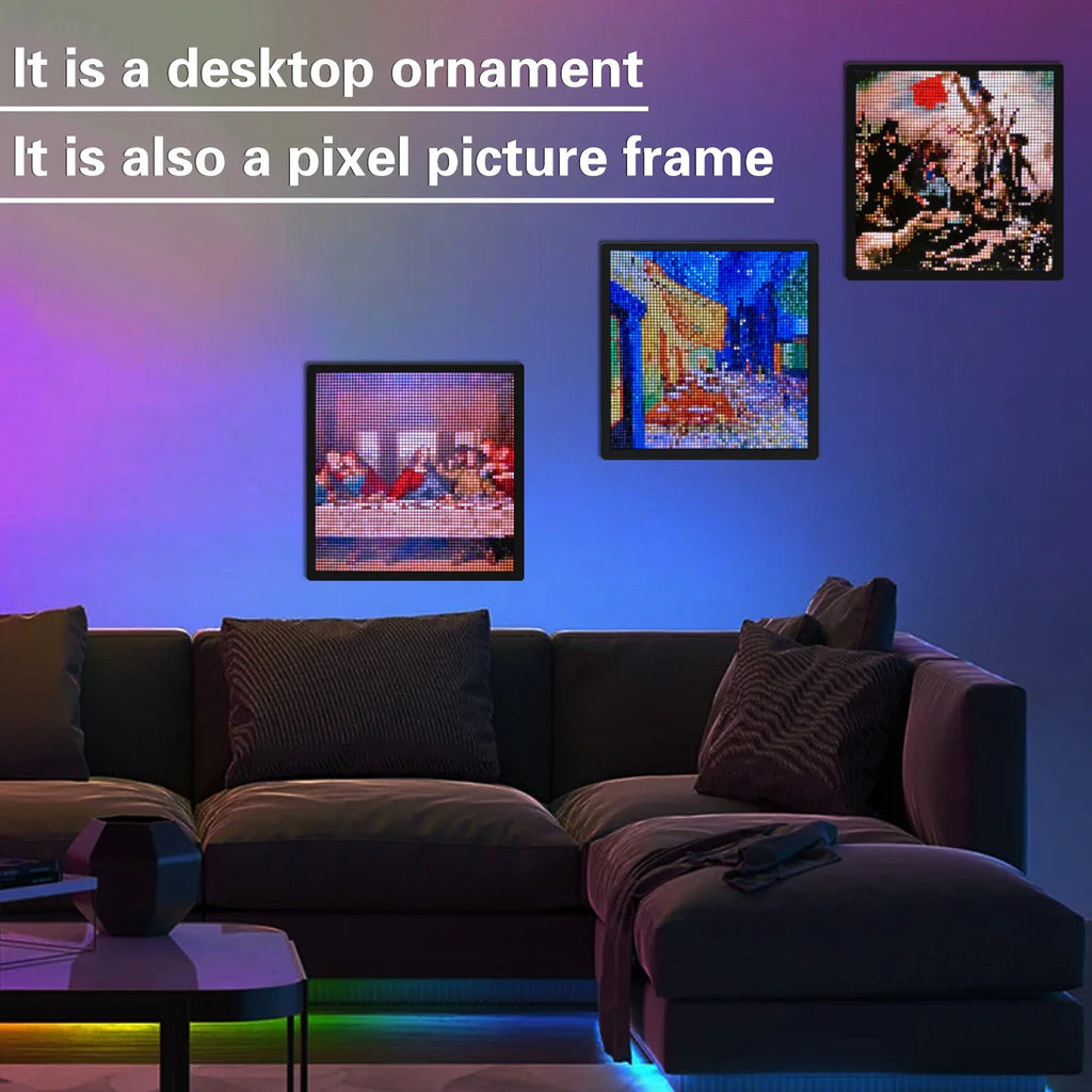 64x64 RGB LED Pixel Display - Bluetooth Programmable Art Panel