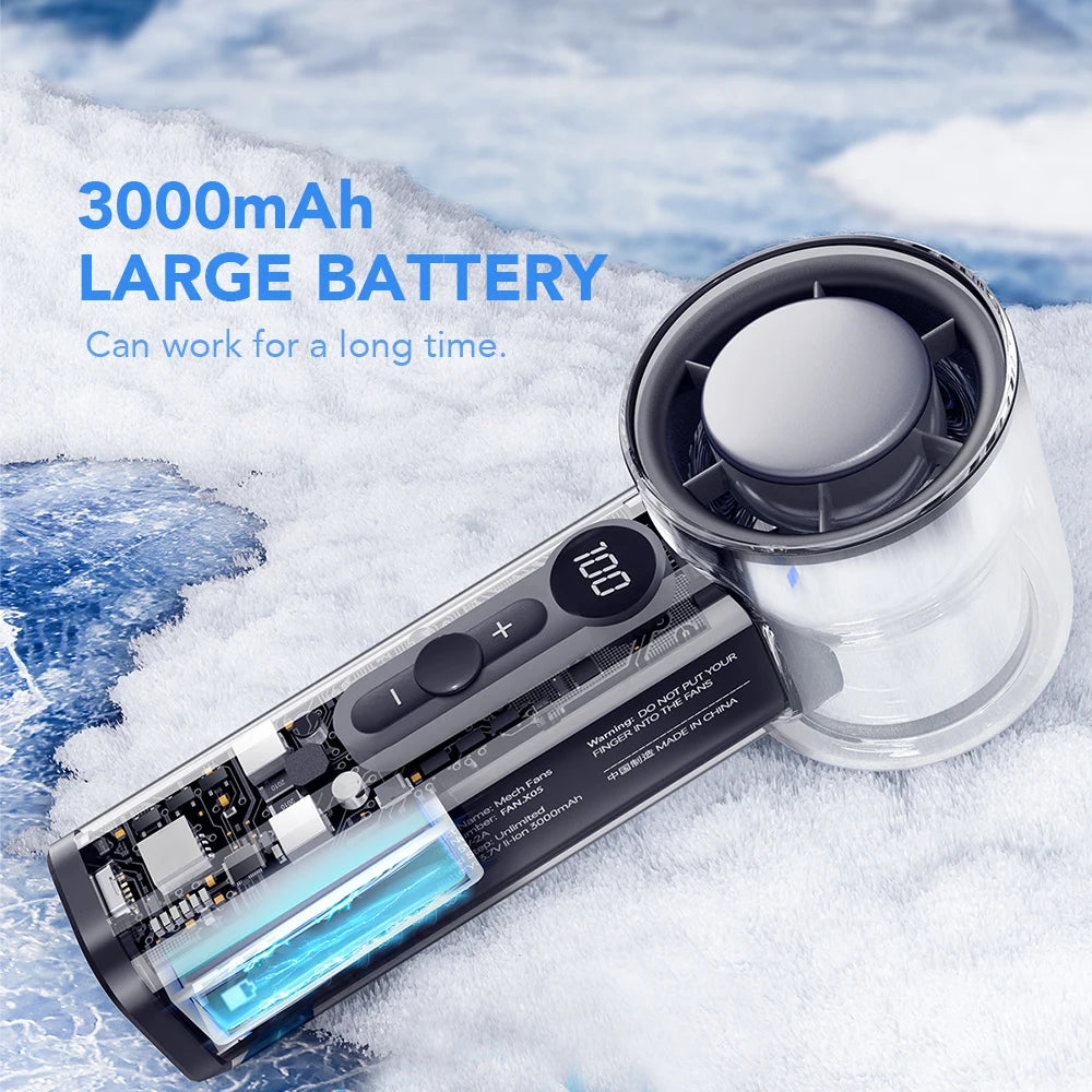 2025 AI Portable Mini Fan - Powerful Turbo Cooling Technology