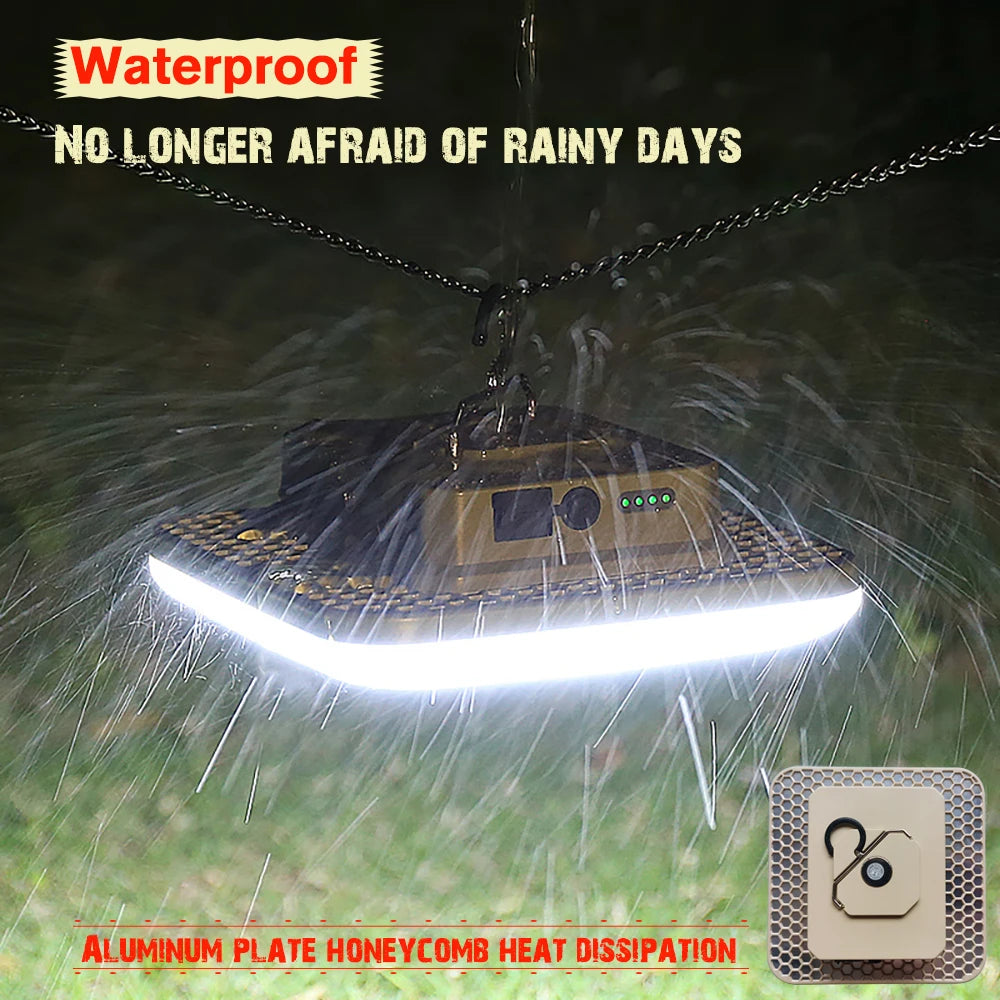 Unibrother 18000mAh 100W LED Camping Lantern – Magnetic & Rechargeable