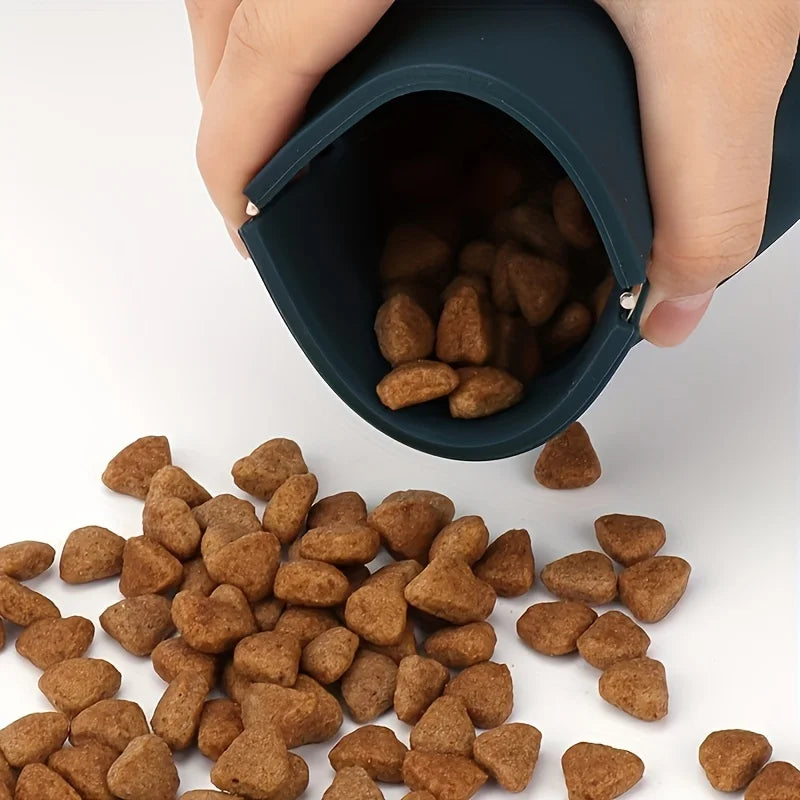 Portable Silicone Dog Treat Bag for Training & Walks