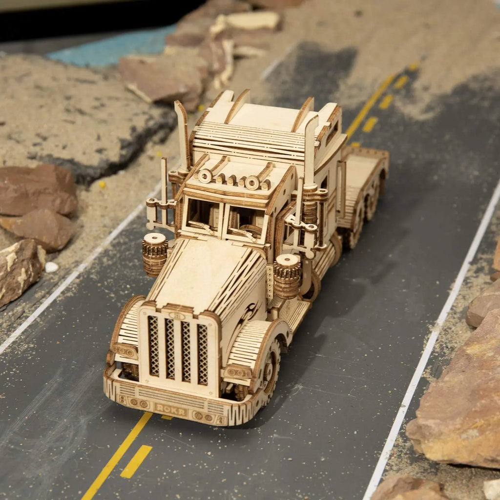 Robotime 3D Puzzle Movable Steam Train & Vehicle Model Kits