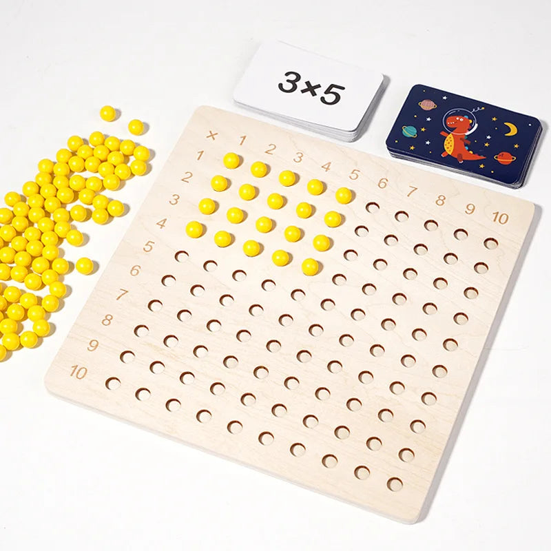 Montessori 99 Multiplication Board - Fun Math Learning Tool for Kids