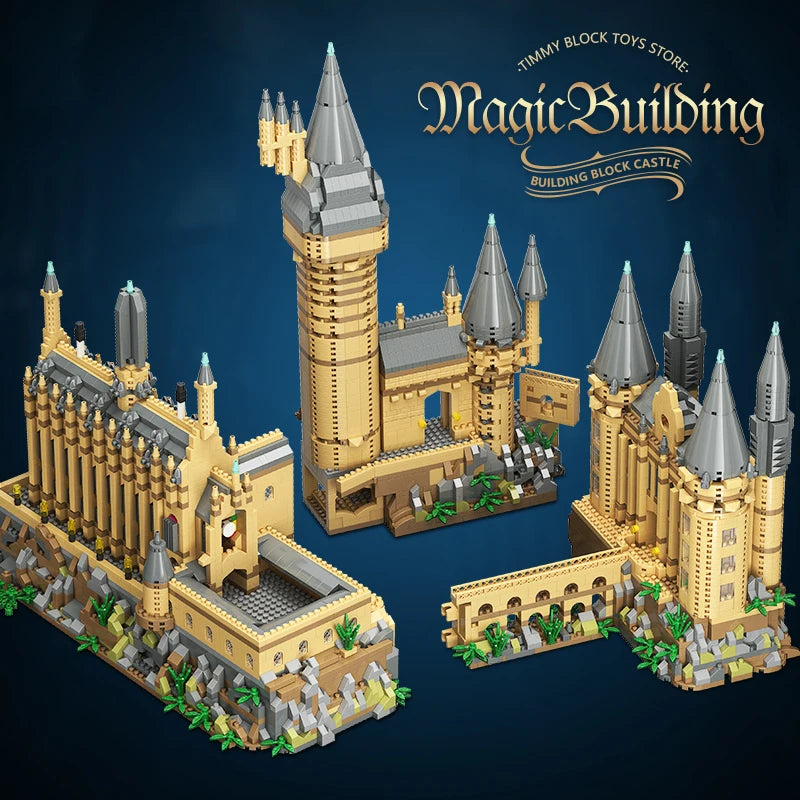 Mini Magic World Medieval Castle Building Block Set - DIY Fun