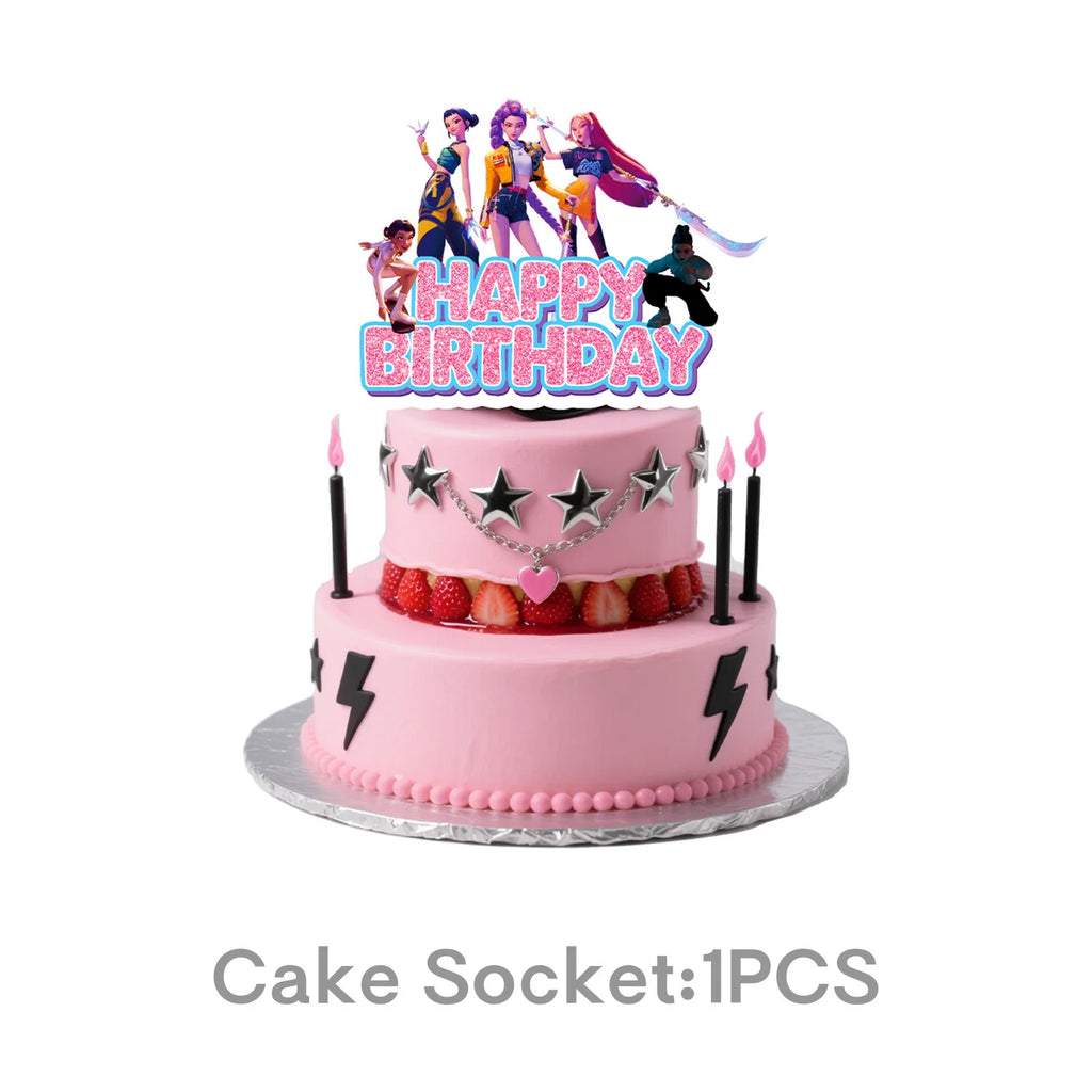K-Pop Demon Hunters Birthday Party Supplies - Plates, Cups, Napkins & Decor