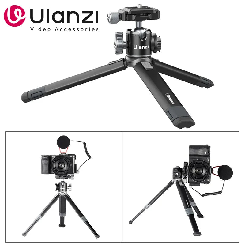 Ulanzi MT-24 Extendable Metal Tripod with Ballhead & Cold Shoe