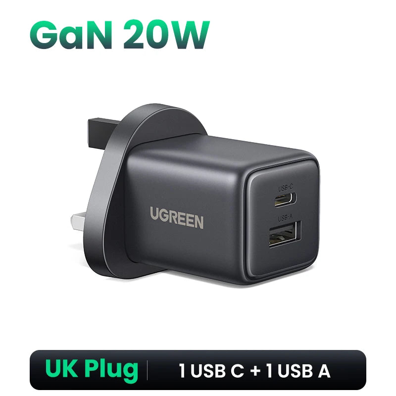 UGREEN 30W GaN USB-C Charger - Fast Charging for Mobile Devices