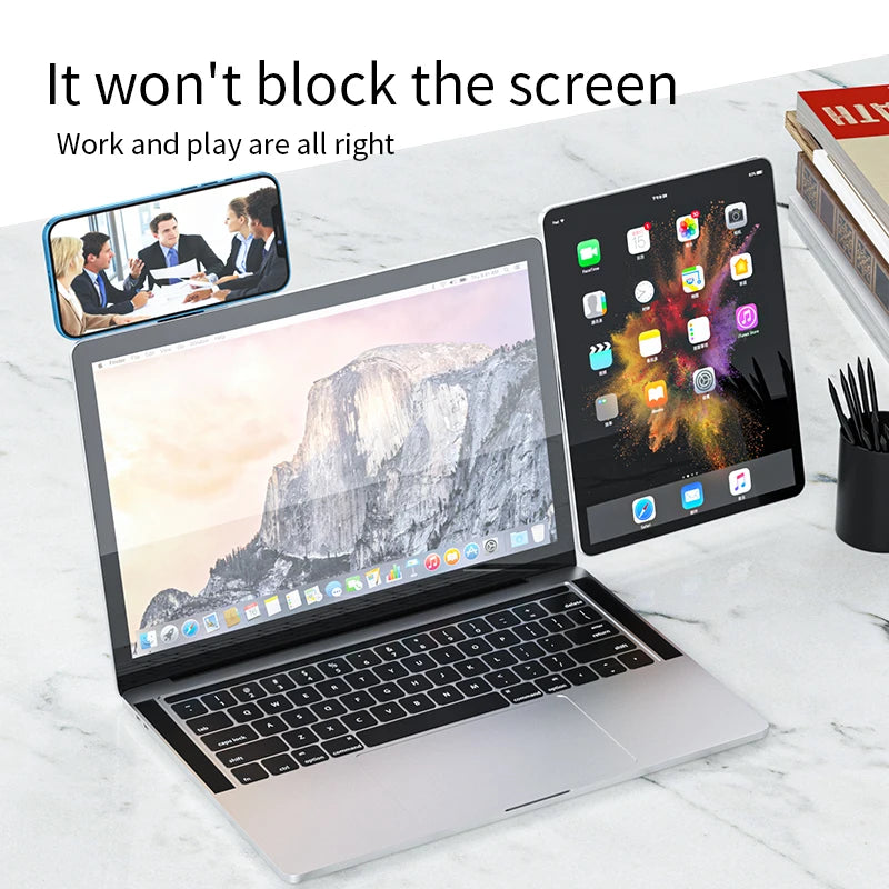 Magnetic Laptop Screen Support Stand - Adjustable & Portable Bracket