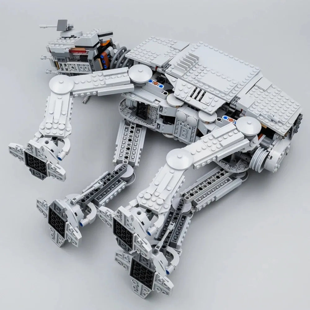 Building Blocks Space Model - DIY AT-AT Model with Figures for Kids (No Box)