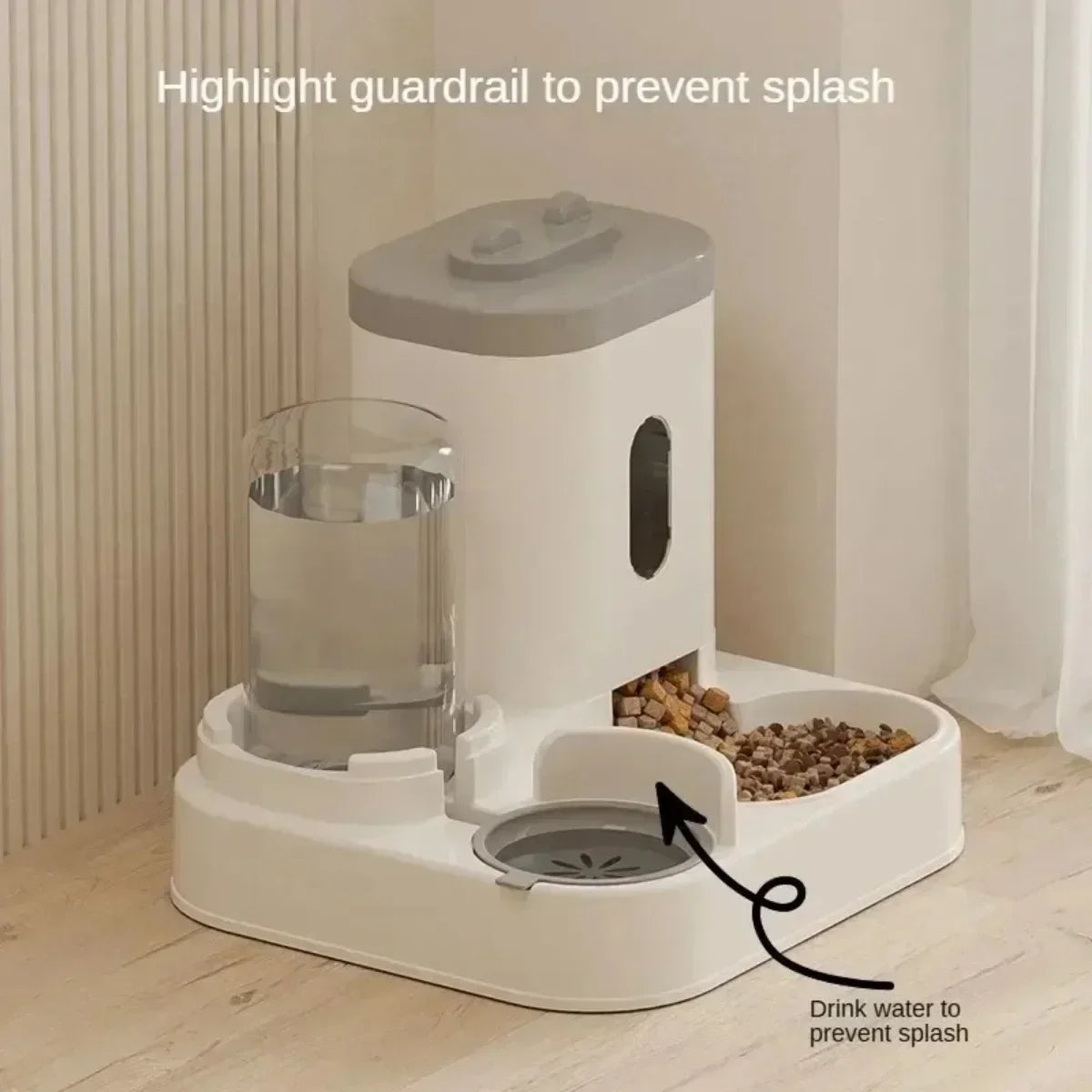 Automatic Pet Feeder & Water Fountain - Large Capacity Food Dispenser