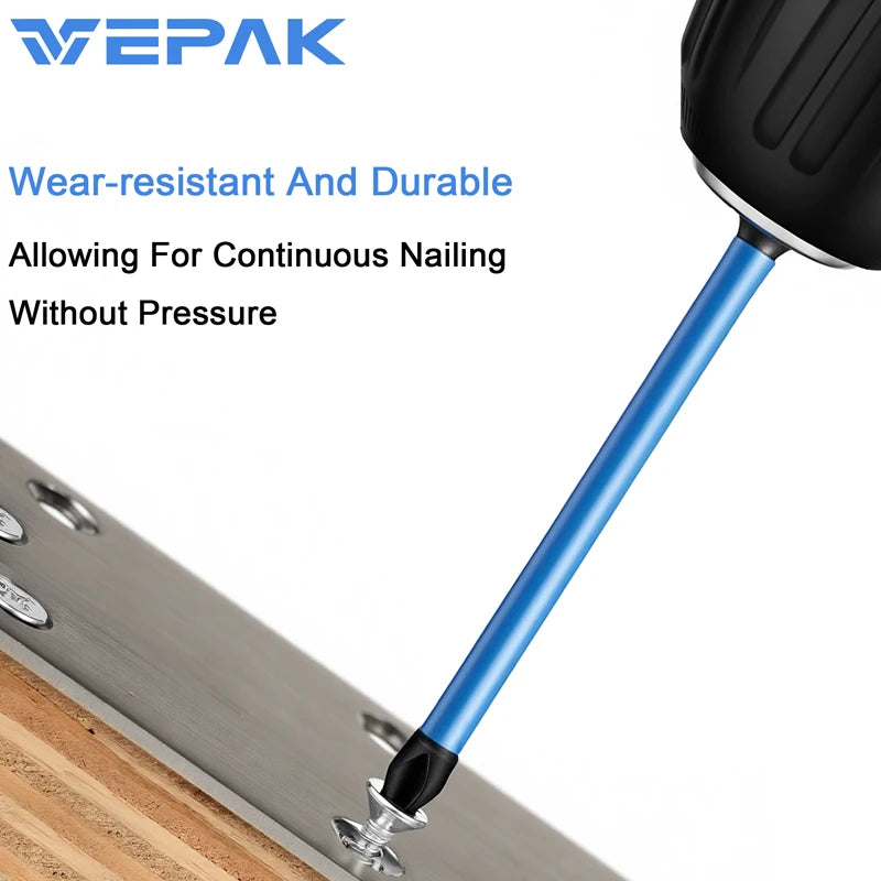 VEPAK S2 Alloy PH2 Screwdriver Bits Set with Magnetic Bit Holder