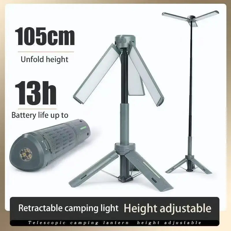 Rechargeable Telescopic Camping Lantern & Flashlight for Outdoor Adventures