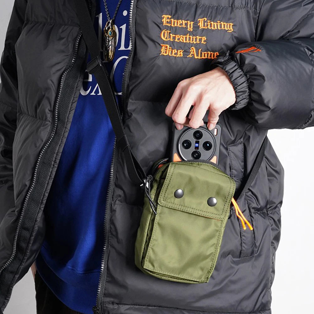 Lightweight Nylon Shoulder Bag - Water Resistant & Versatile