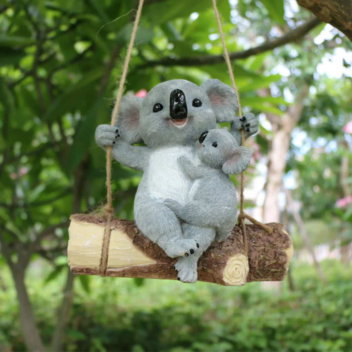 Whimsical Climbing Squirrel Resin Figurine for Garden Décor