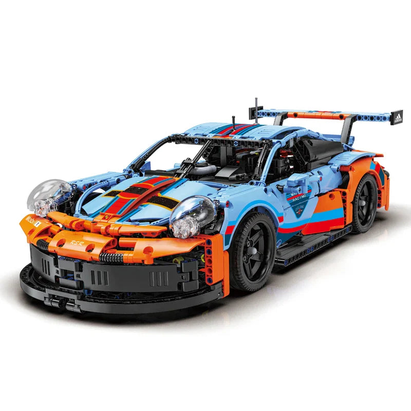 DIY Classic Racing Car Model Set - Creative Building Bricks for All Ages