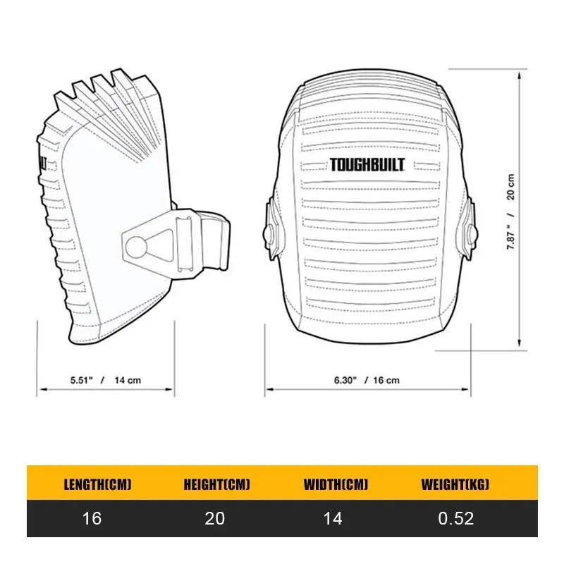 ToughBuilt Waterproof Knee Pads for Ultimate Comfort & Protection