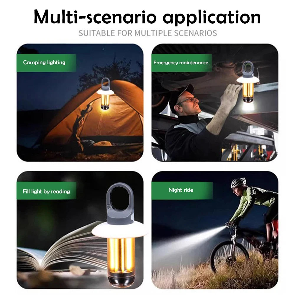 Super Bright LED Rechargeable Camping Lantern - 5 Modes Portable & Waterproof