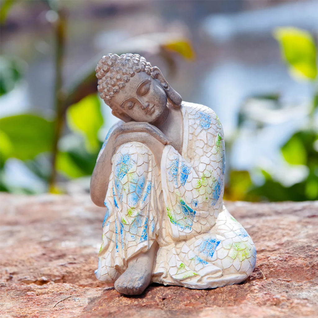 Elegant Zen Buddha Stone Decor for Tranquil Micro Landscapes