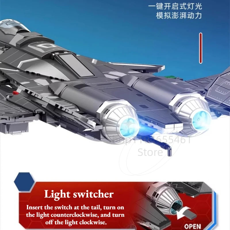 SEMBO J-20 Combat Aircraft Building Blocks Set - Creative Fun & Learning