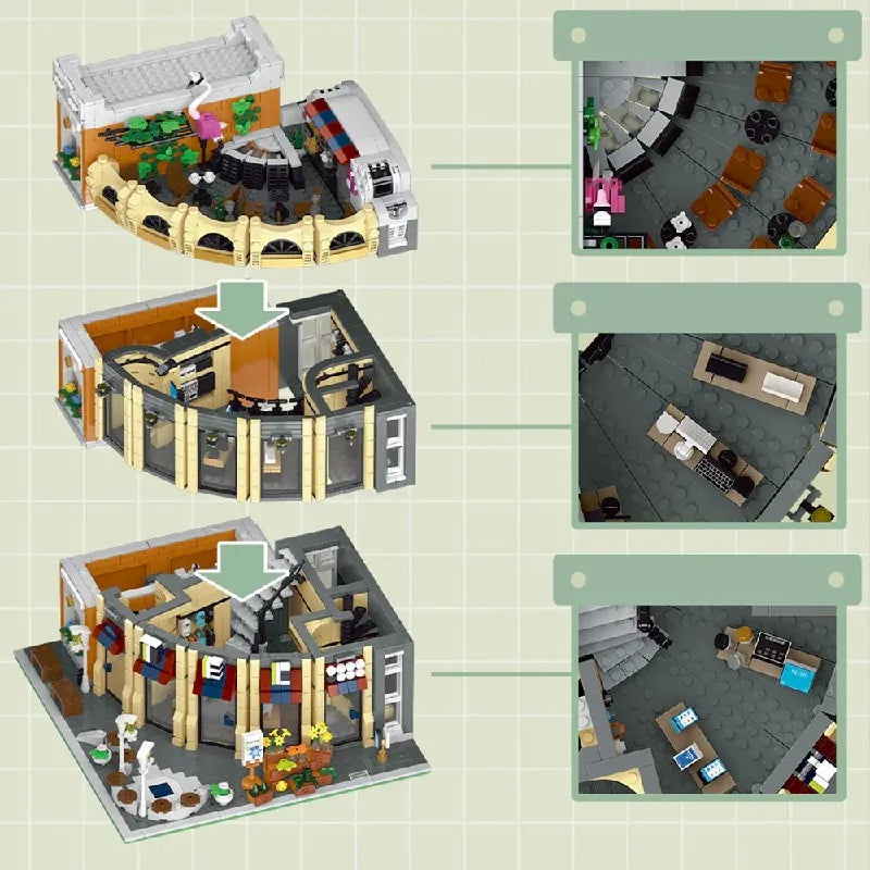 3231PCS Modular Building Blocks - European Street View Set for Kids