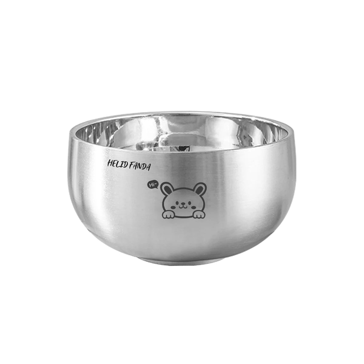 Cartoon Stainless Steel Ramen Bowl - Eco-Friendly & Safe