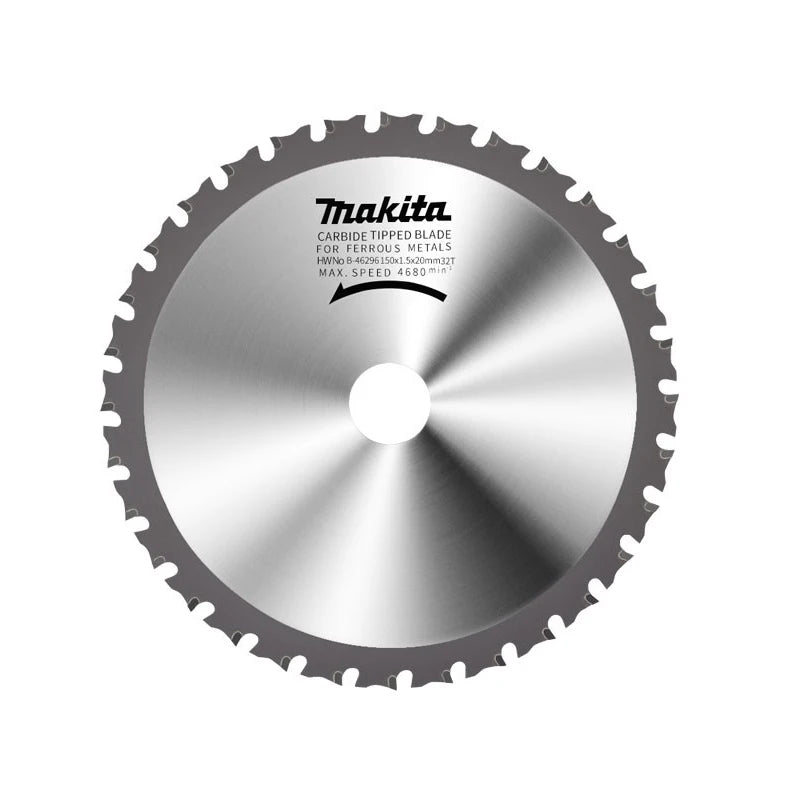 Makita B-46296 High-Performance 150mm Circular Cutting Blade - 32 Teeth