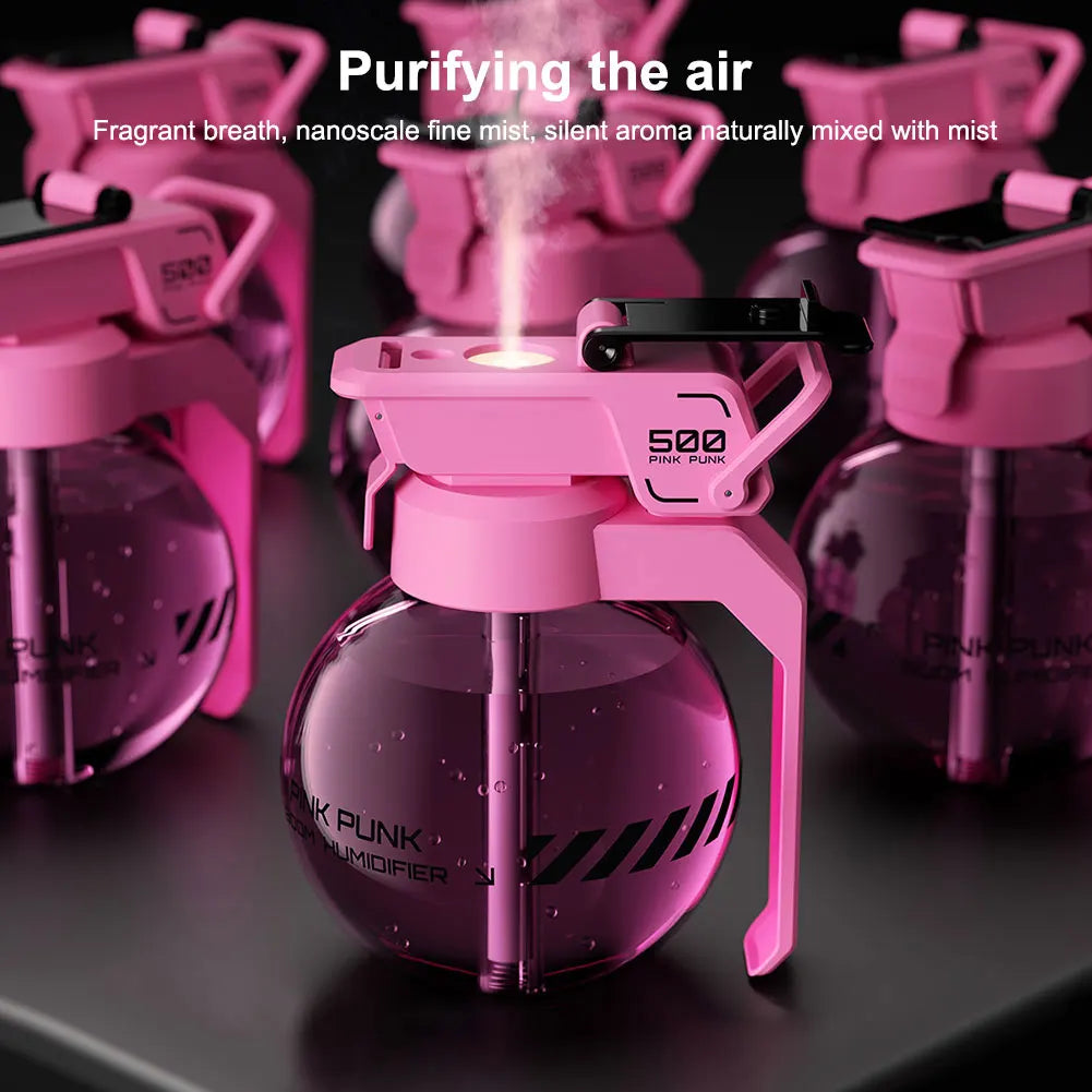 Cyberpunk Grenade Essential Oil Diffuser Humidifier for Aromatherapy