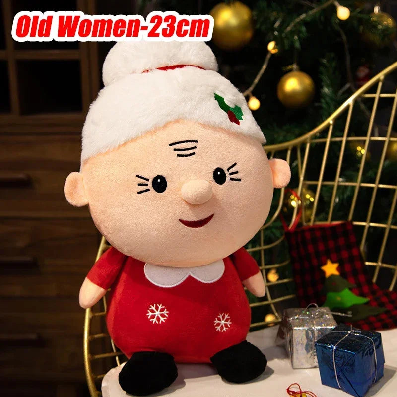Adorable 23/40cm Plush Santa Claus & Snowman Dolls – Perfect Christmas Gift!