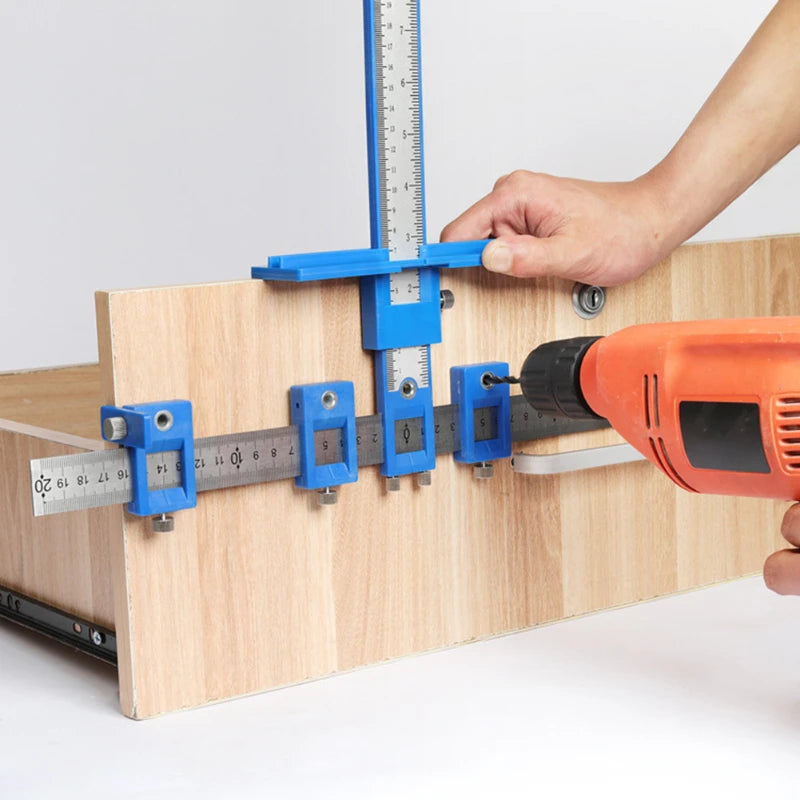 Precision Hole Punch Locator Jig for Woodworking - Easy Alignment Tool