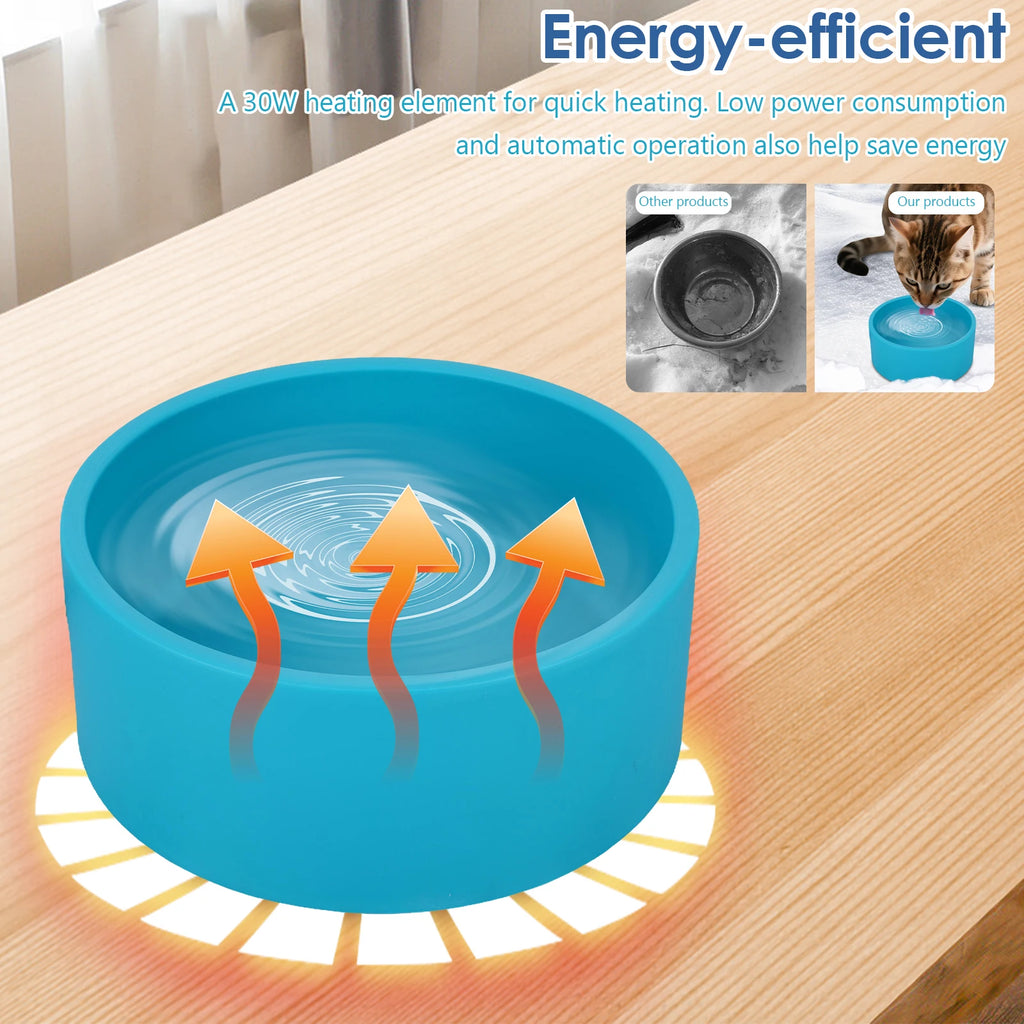 APWIKOGER Heated Pet Water Bowl - 3.2L Anti-Freeze Dog Dish