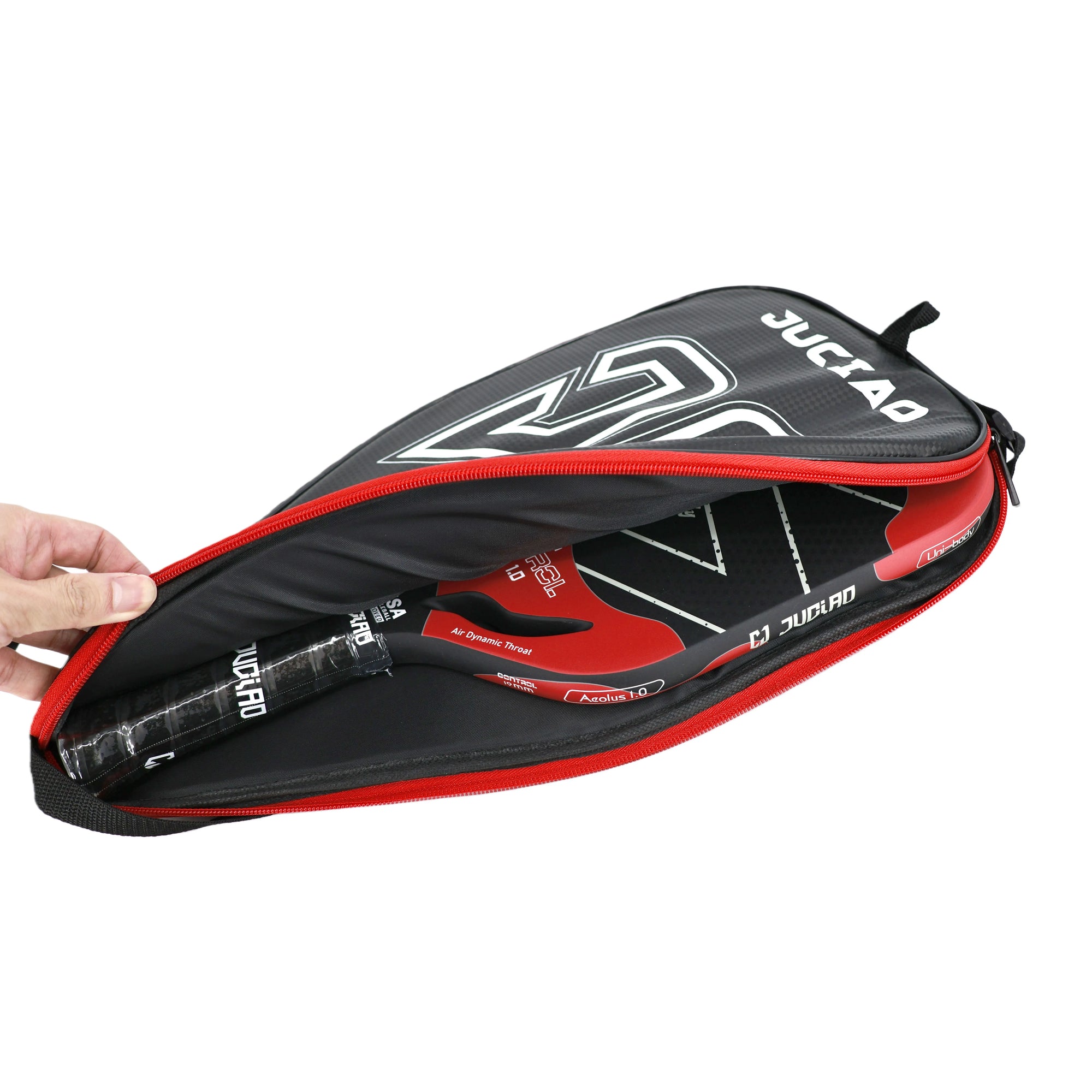 JUCiAO PU Leather Pickleball Paddle Cover - Fits All Shapes & Sizes