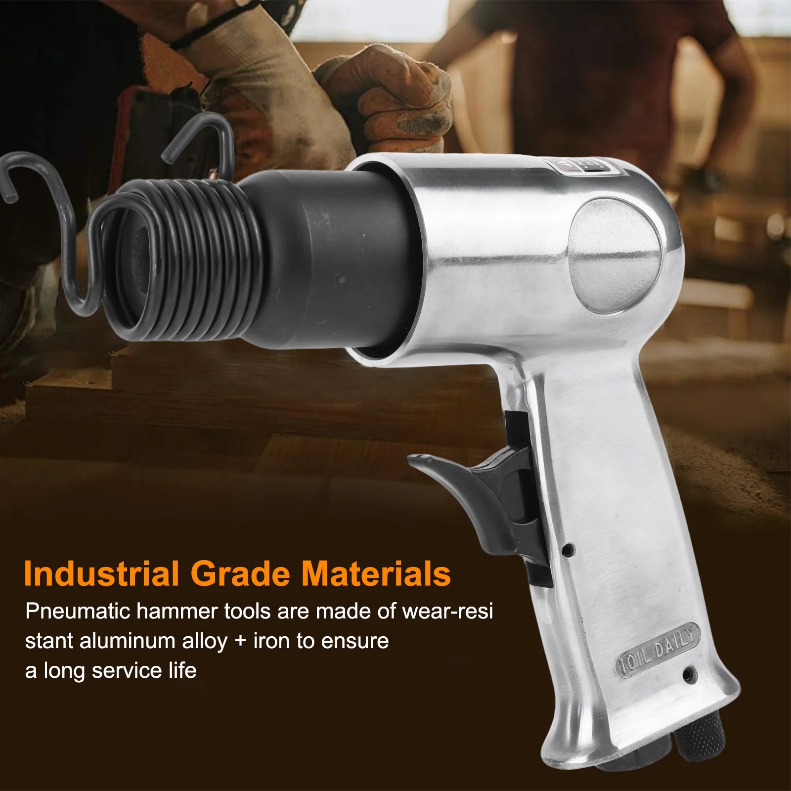 150mm Pneumatic Air Hammer Kit - 4500 BPM Chisel Tool