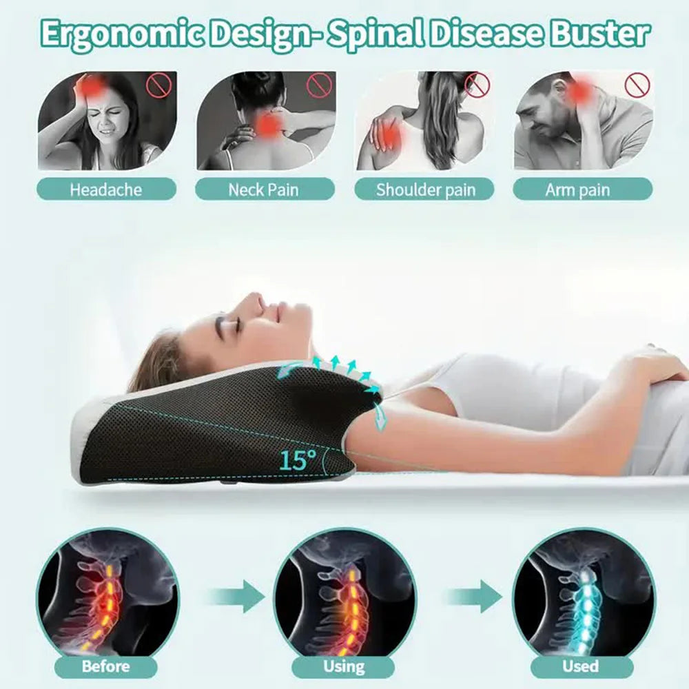 Ergonomic Memory Foam Neck Pillow for Superior Comfort and Support