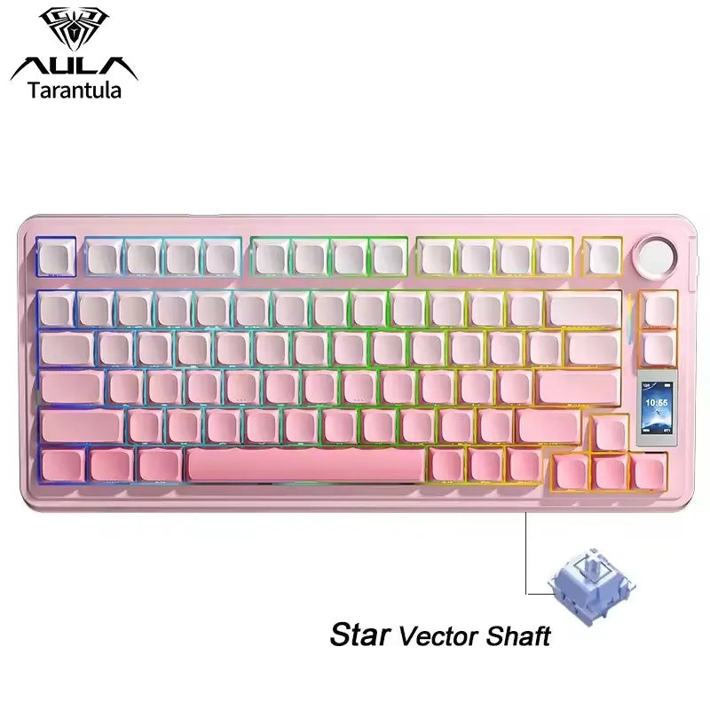 AULA S75 Pro RGB Wireless Mechanical Gaming Keyboard, 75% Layout