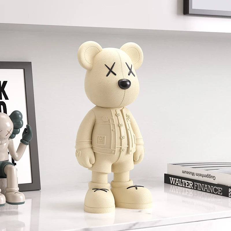 Charming Cartoon Bear Figurine - Perfect for Home Decor & Collectors