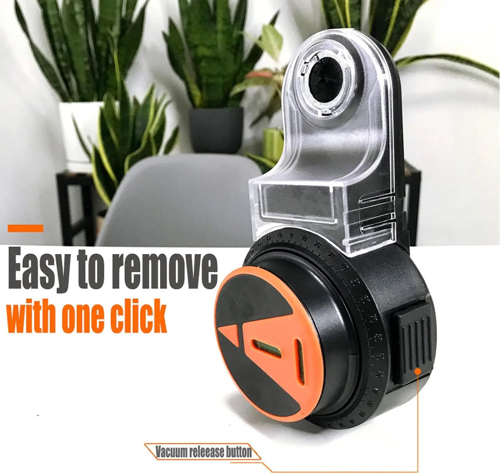 2-in-1 Drill Dust Collector with 360° Laser Level - Home DIY Tool
