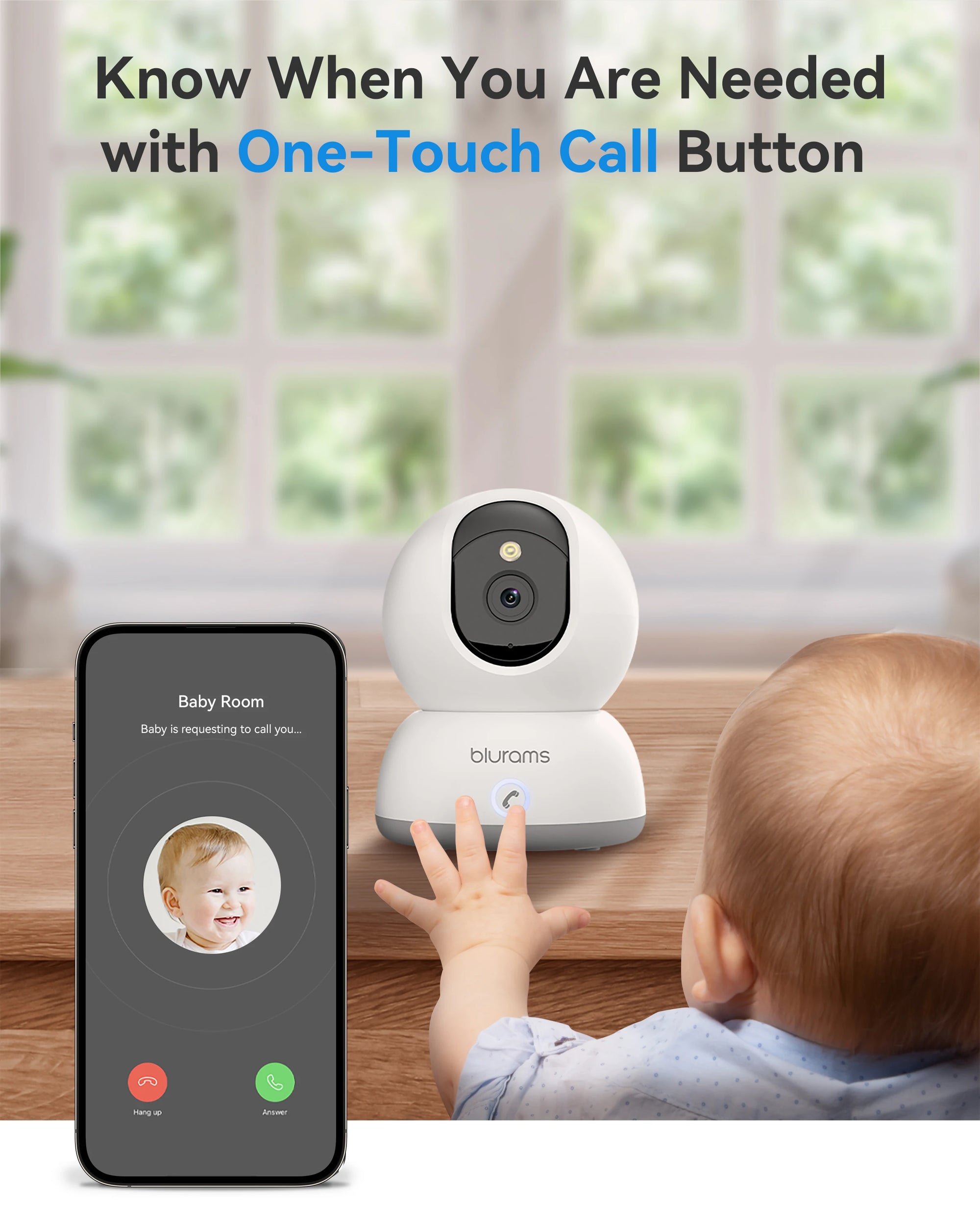 2K Indoor Security Camera with 360° View & Two-Way Audio