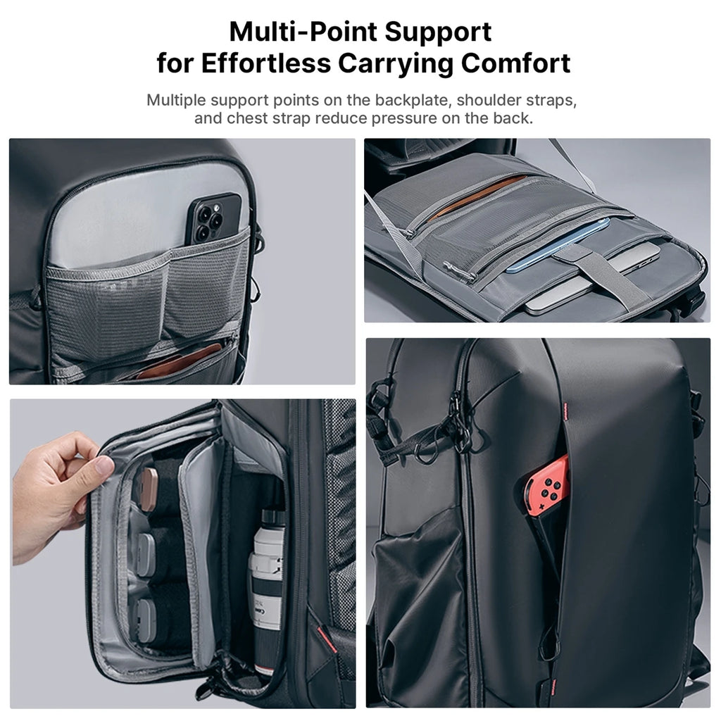 Ulanzi BP09 Waterproof Camera Backpack 22L for DSLRs & Tripods