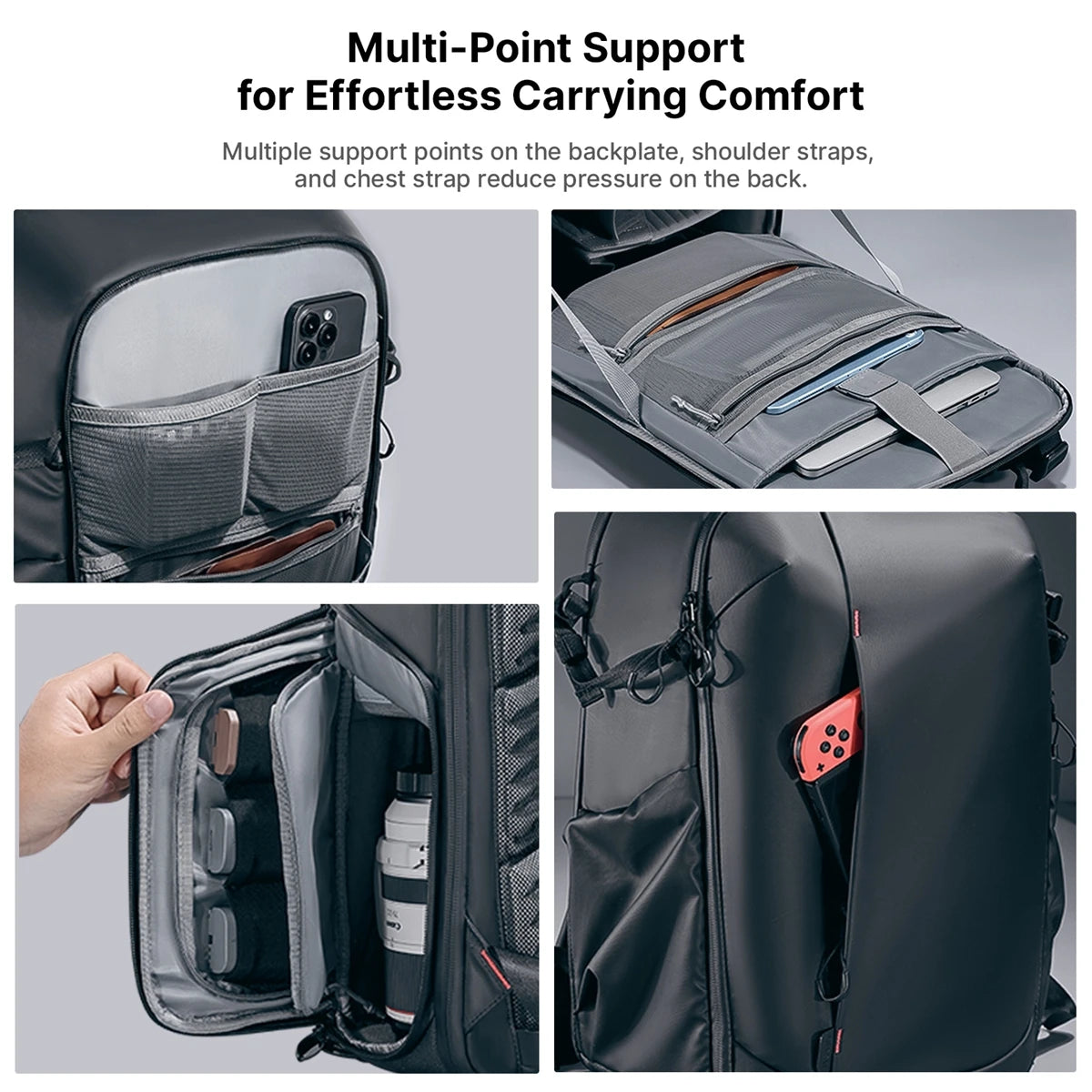Ulanzi BP09 Waterproof Camera Backpack 22L for DSLRs & Tripods