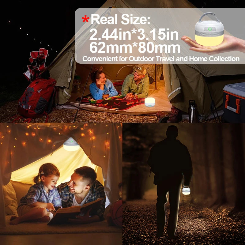 NATFIRE LV10 Rechargeable LED Camping Lantern - 230 Hours of Light