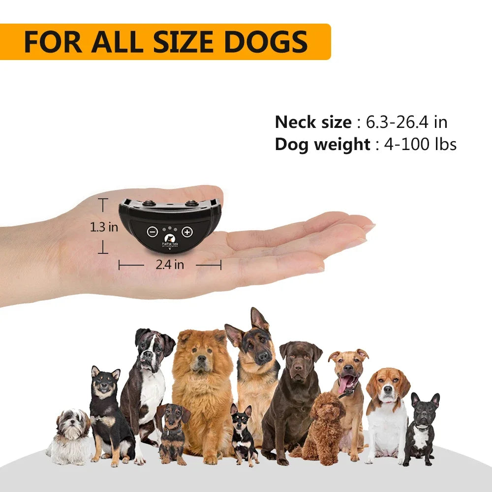 Rechargeable No-Shock Anti-Bark Dog Training Collar - Safe & Effective