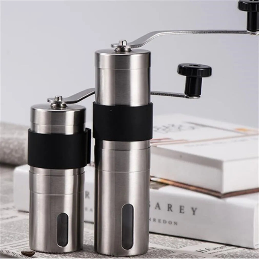 Adjustable Portable Manual Coffee Grinder - Stainless Steel Design
